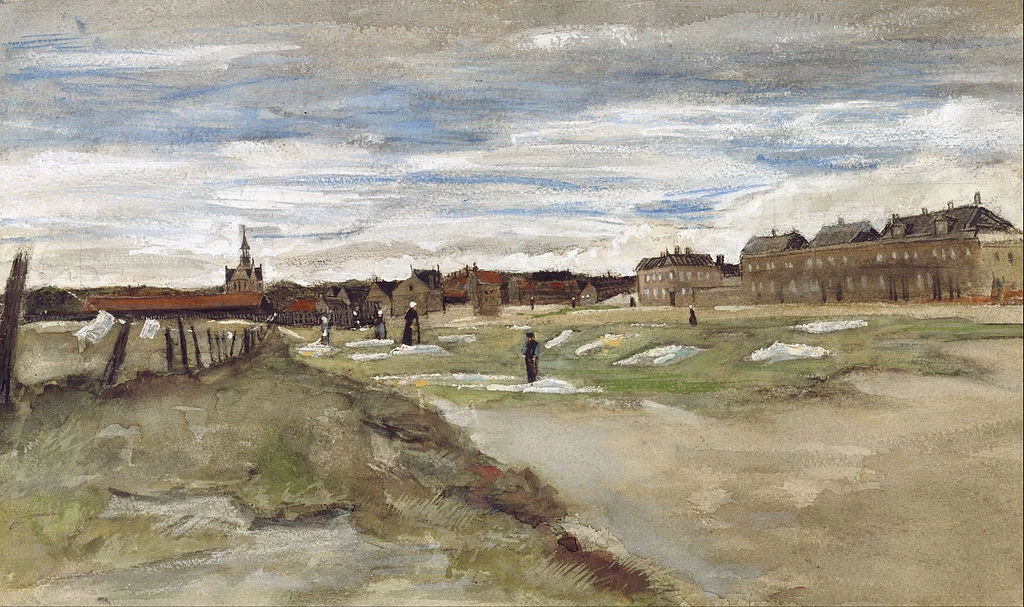 261-Vincent van Gogh-Terreno di sbiancamento a Scheveningen, 1882 - Getty Museum 
